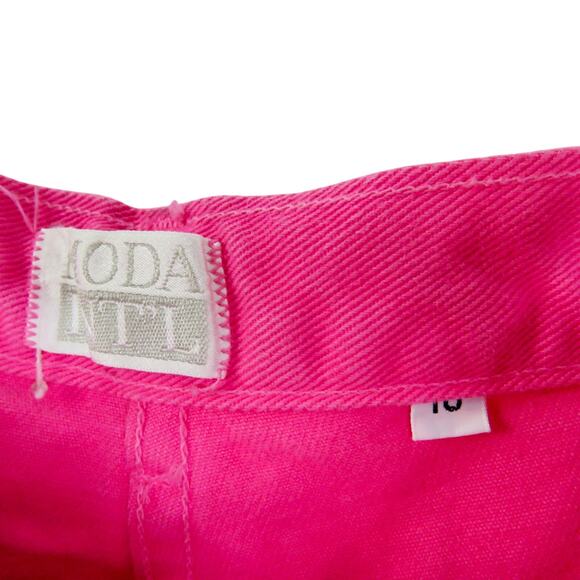 Moda International London Jean 90s Vintage Pink Straight Leg Mom Jeans Size 10 - Picture 6 of 8